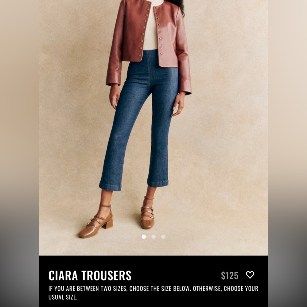 Sezane Ciara Blue Jeans